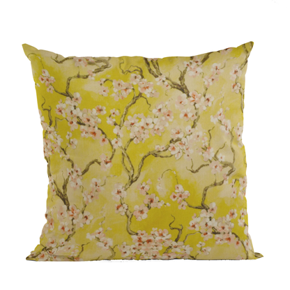 Plutus Curry Cherry Blossom Luxury Throw Pillow