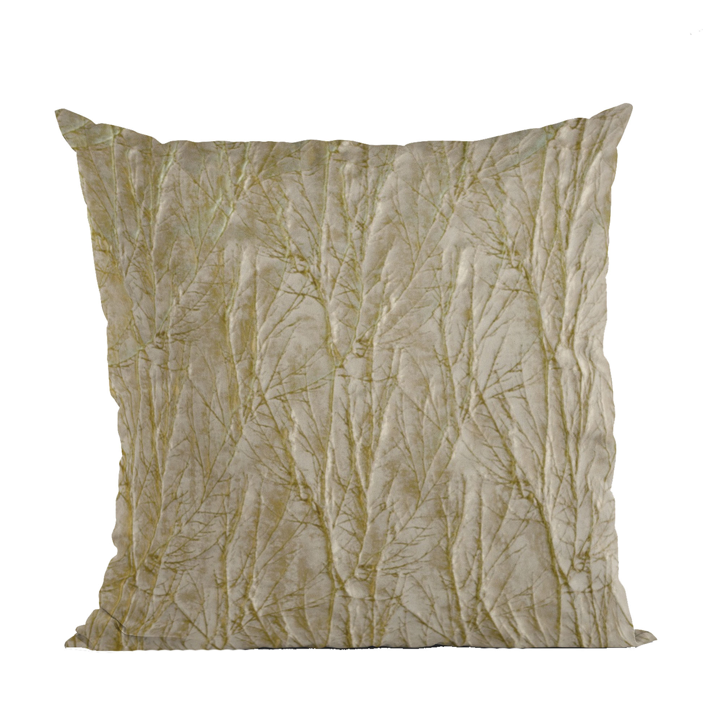 Plutus Golden Yarns Twig Pattern Luxury Throw Pillow