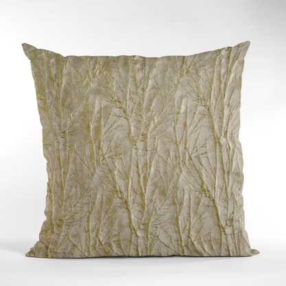 Plutus Golden Yarns Twig Pattern Luxury Throw Pillow