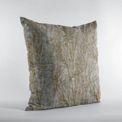 Plutus Patina Yarns Twig Pattern Luxury Throw Pillow