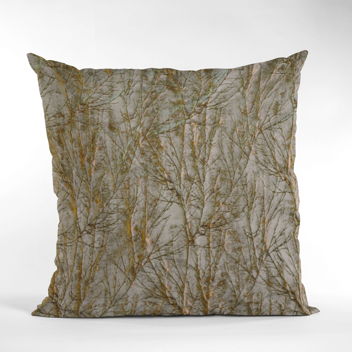 Plutus Patina Yarns Twig Pattern Luxury Throw Pillow