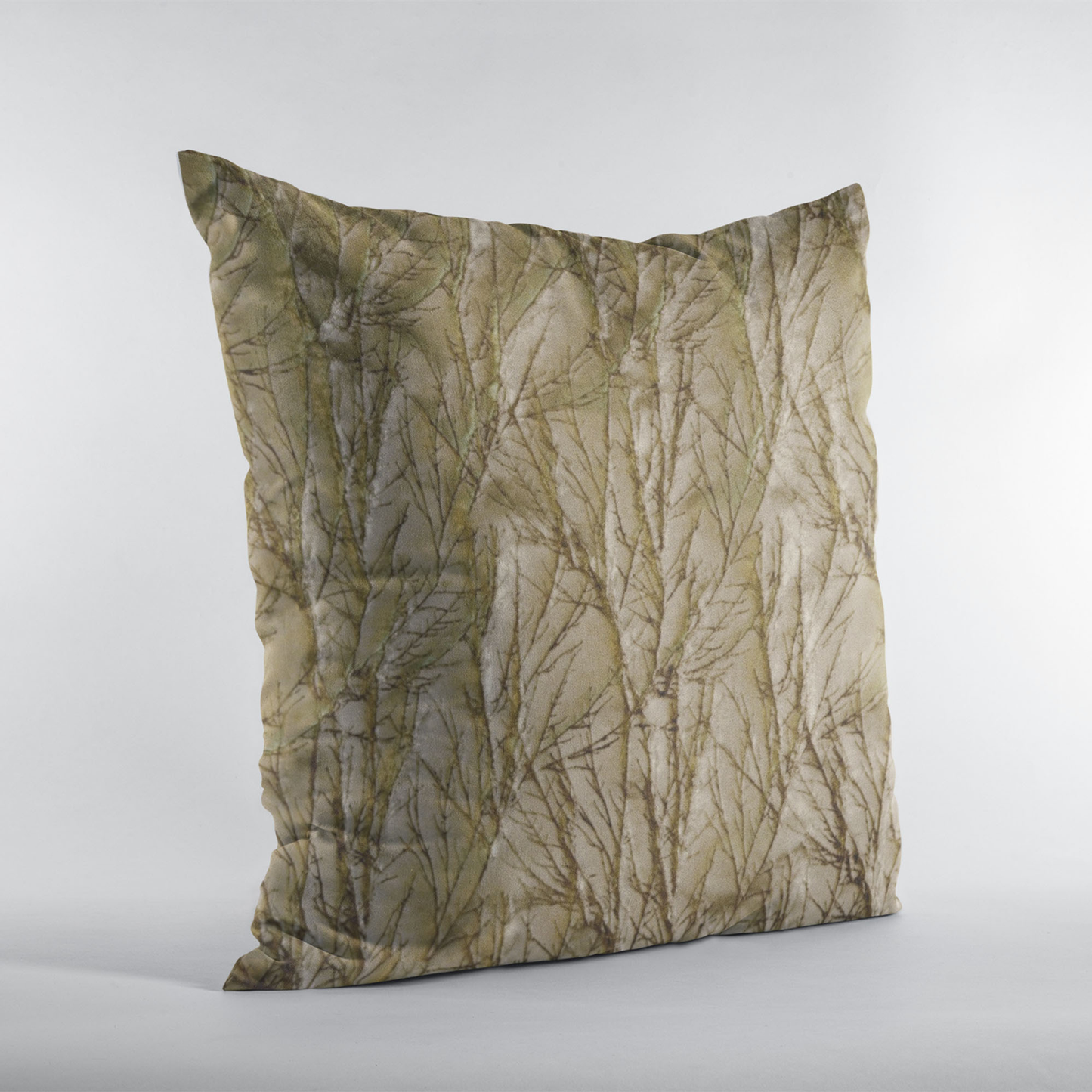 Plutus Burnished Bronze Yarns Twig Pattern Luxury Throw Pillow