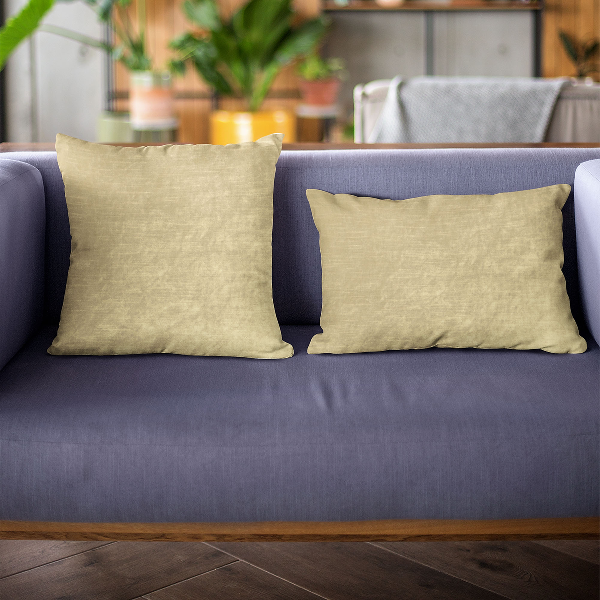 Plutus Golden Lux Shiny Velvet Luxury Throw Pillow