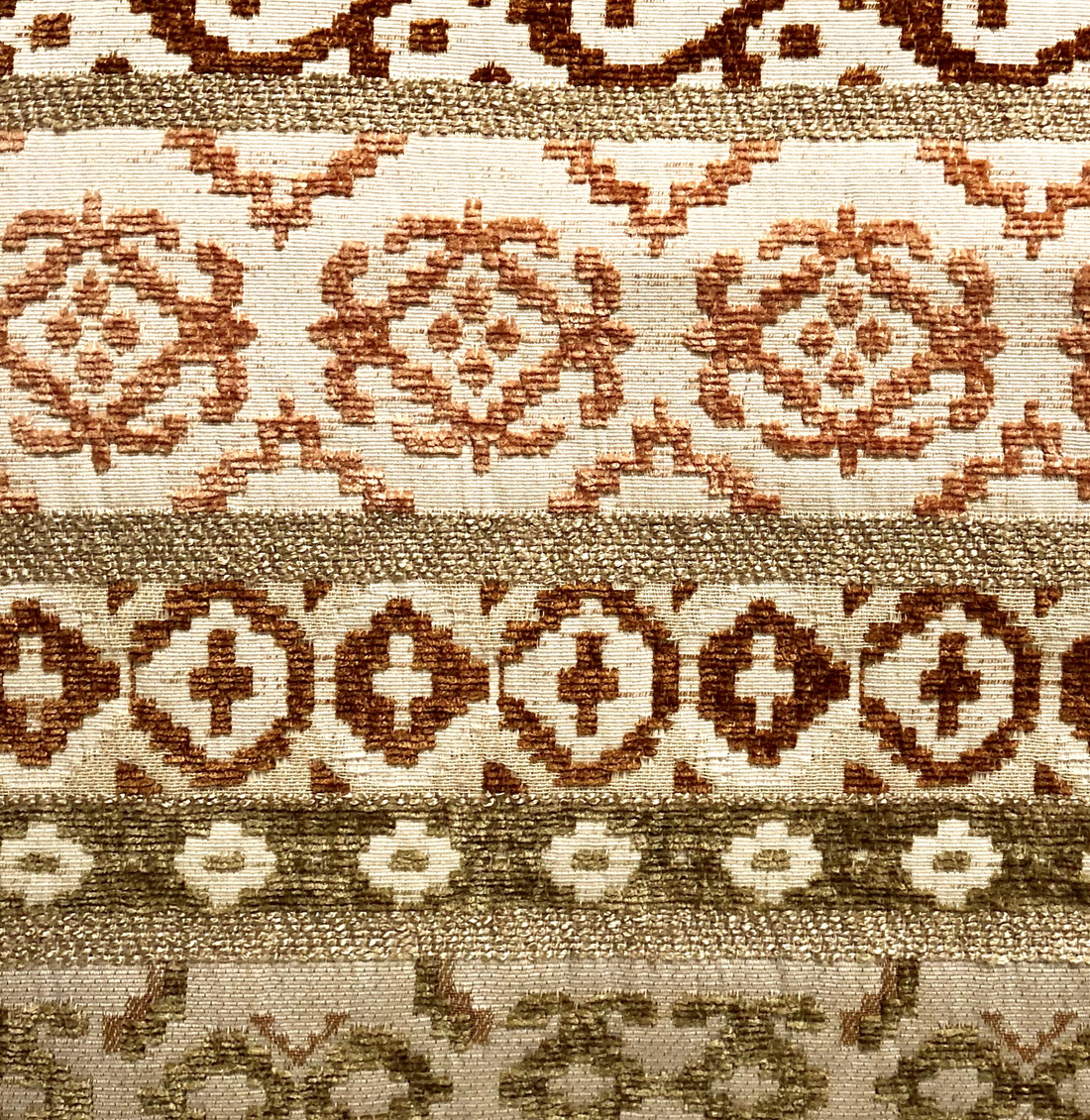 Plutus Arabesque Shades of Brown Luxury Throw Pillow