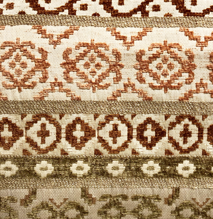 Plutus Arabesque Shades of Brown Luxury Throw Pillow