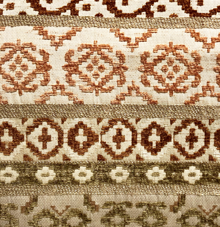 Plutus Arabesque Shades of Brown Luxury Throw Pillow