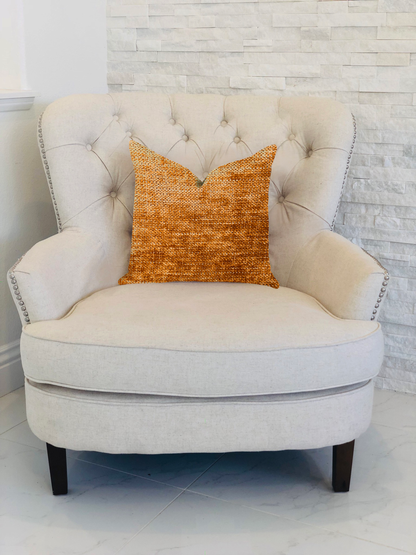 Plutus Aureila Brown Bronze Luxury Throw Pillow