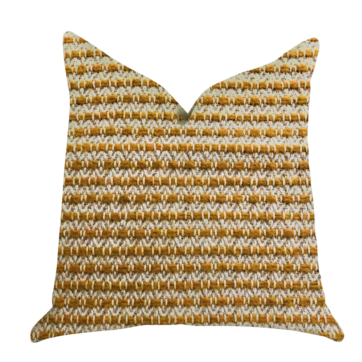 Plutus Hamilton Braid Brown Tones Luxury Throw Pillow