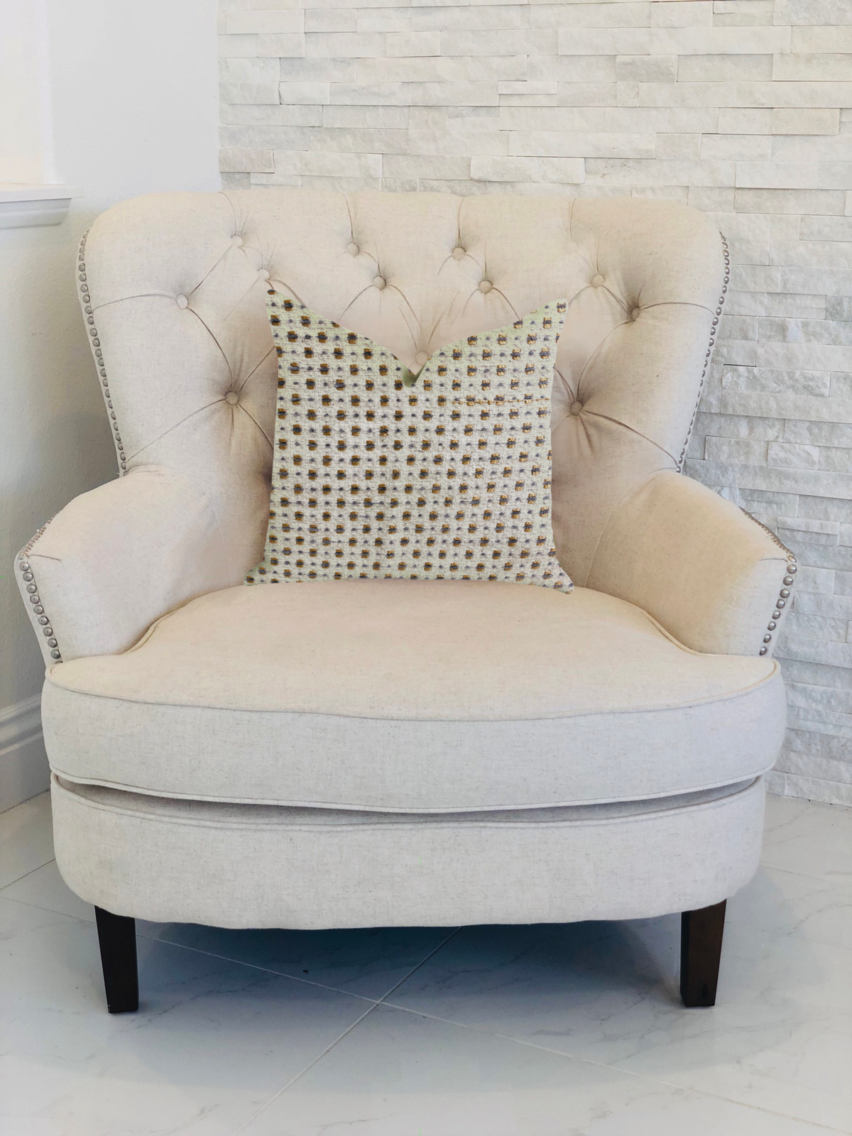 Plutus Haven Pointe Patterned Luxury Throw Pillow