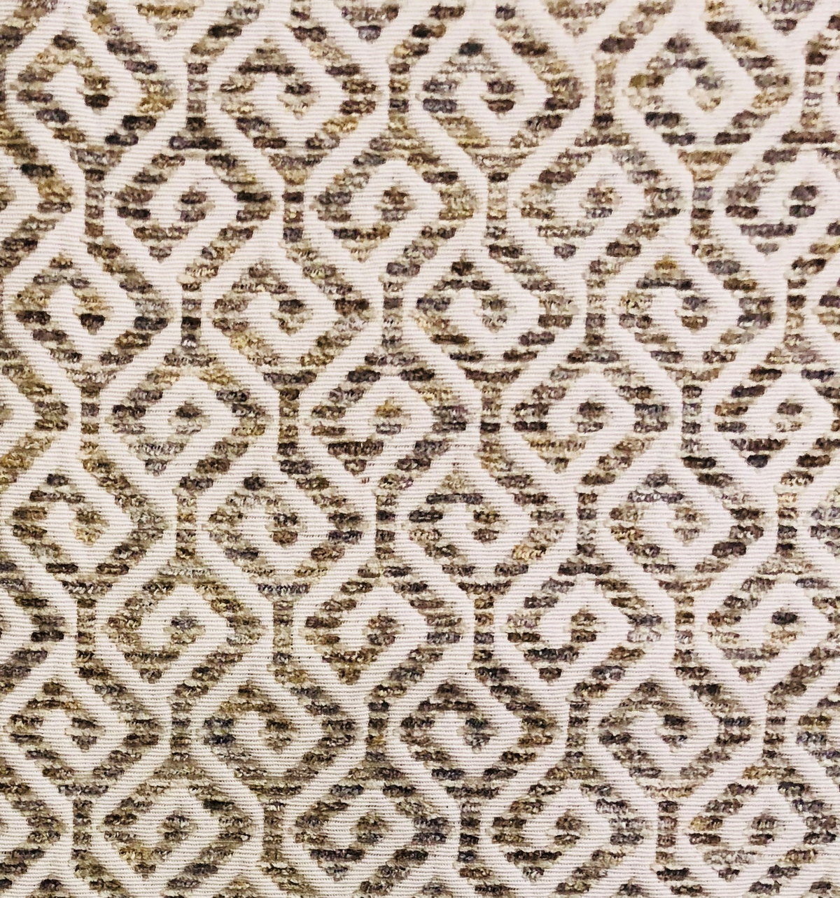 Plutus Omni Truffle Brown Shades Maze Luxury Throw Pillow