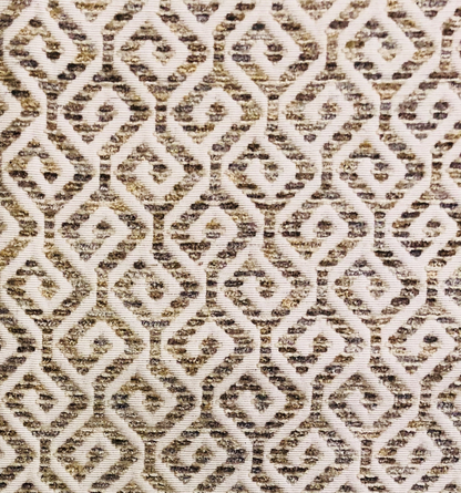 Plutus Omni Truffle Brown Shades Maze Luxury Throw Pillow