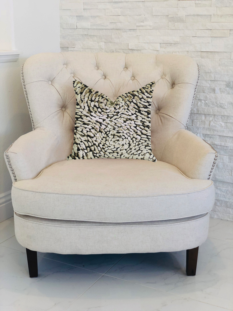 Plutus Mulberry Lasso Green Tones Luxury Throw Pillow