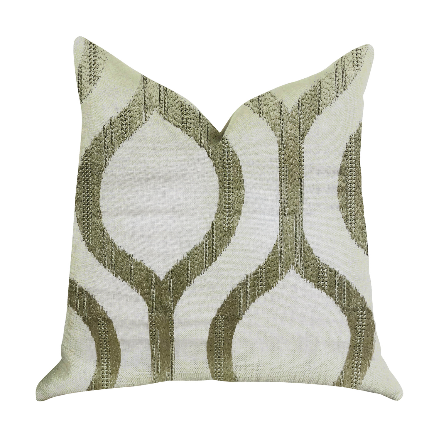 Plutus Morrocan Villa Light Grass Luxury Throw Pillow