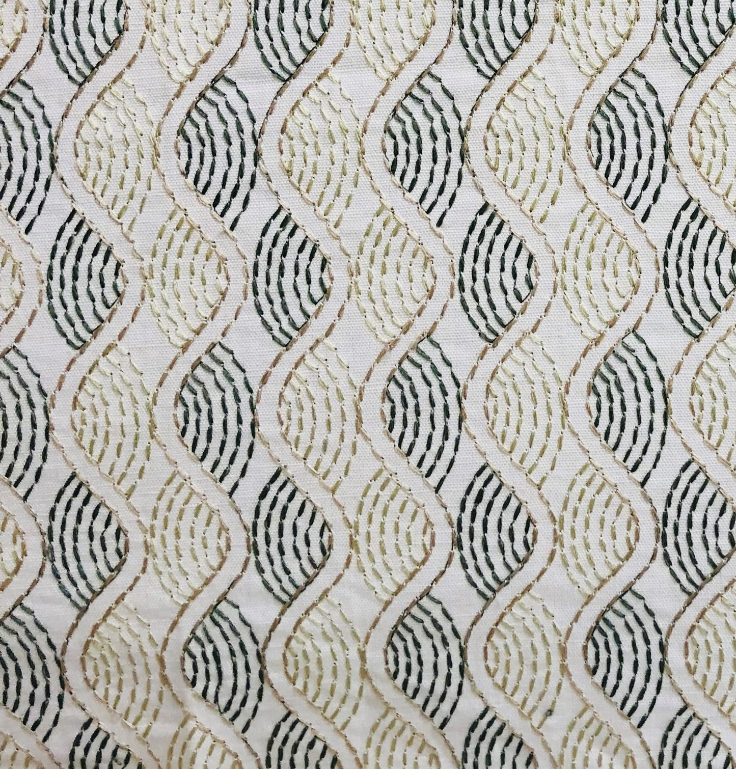 Plutus Enigma Twist Luxury Throw Pillow in Blue and Beige
