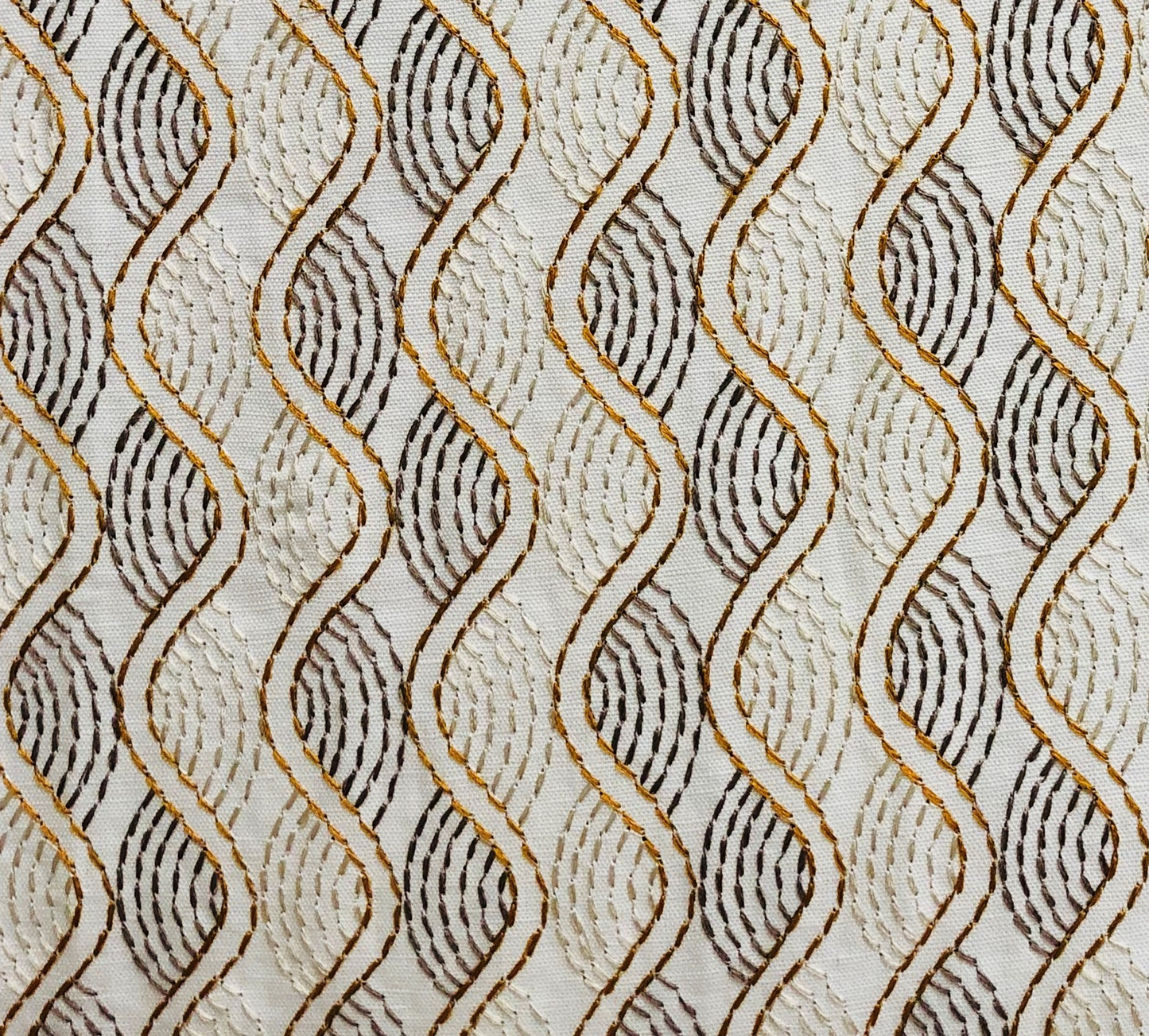 Plutus Enigma Twist Luxury Throw Pillow in Beige and Gold