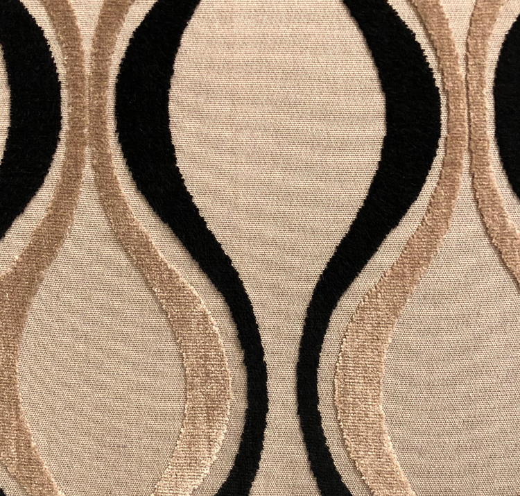 Plutus Misty Belvedere Luxury Throw Pillow in Brown and Black Tones