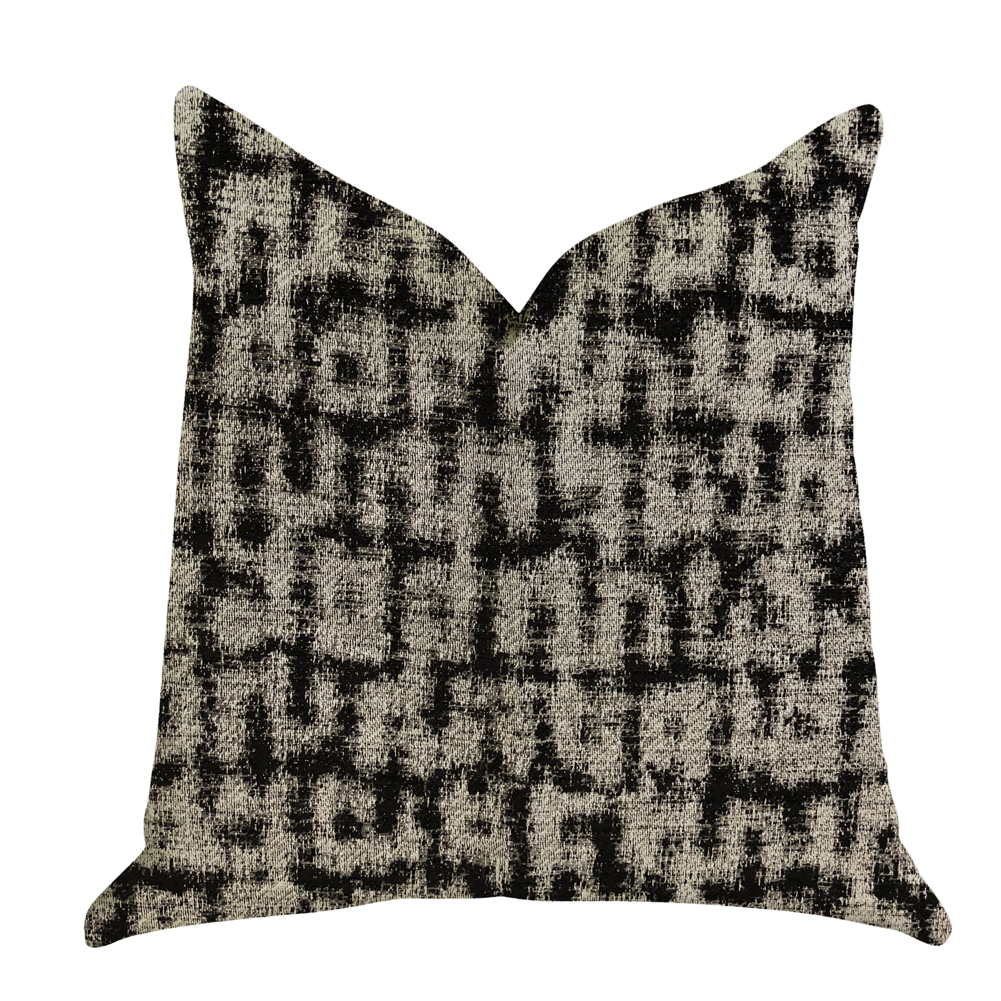Plutus Modish Millie Luxury Throw Pillow in Black and Beige