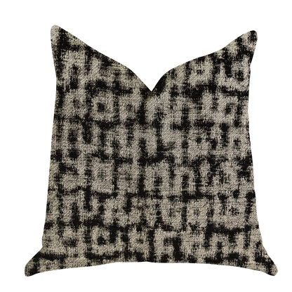 Plutus Modish Millie Luxury Throw Pillow in Black and Beige