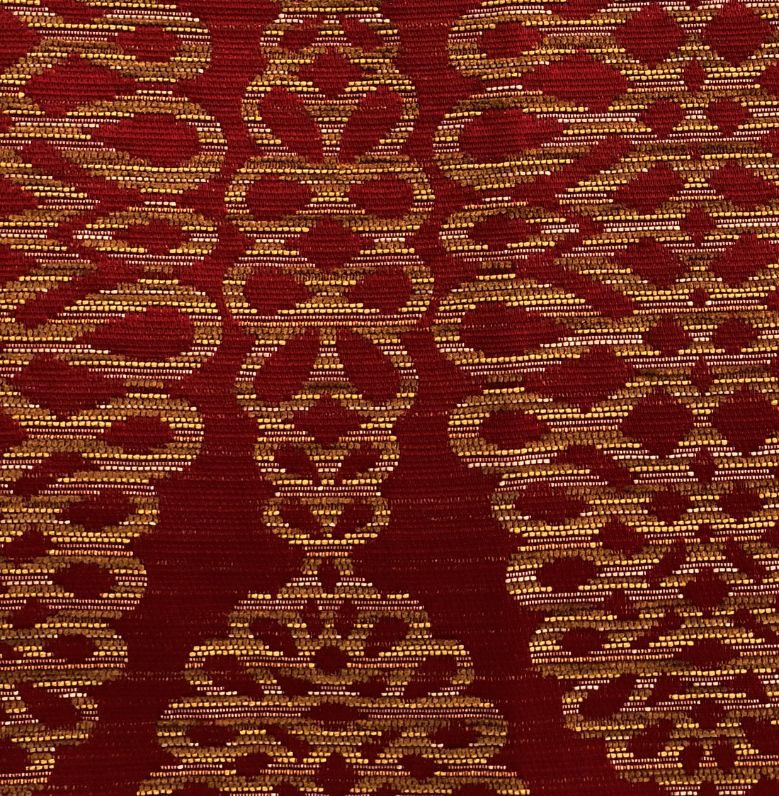 Plutus Sweet Henna Luxury Throw Pillow in Red and Gold