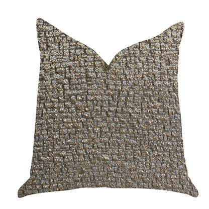 Plutus Moondust Radiance Gold Leaf Luxury Throw Pillow