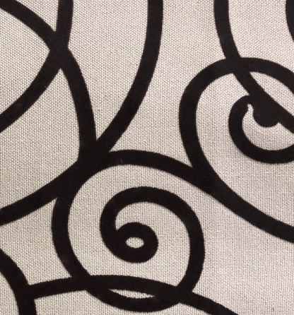 Plutus Moda Capella Black and White Luxury Throw Pillow