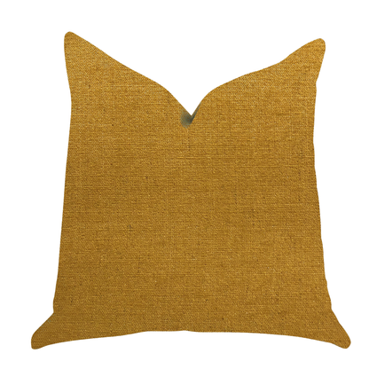 Plutus Wild Turmeric Luxury Throw Pillow in Gold