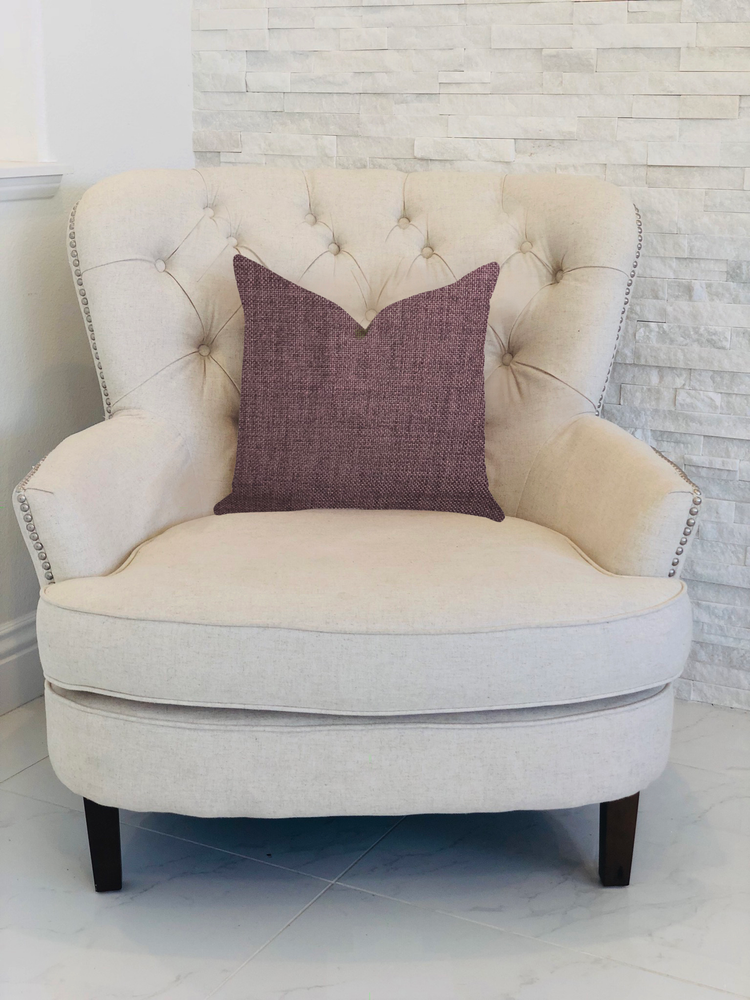 Plutus Grape Seed Luxury Throw Pillow in Purple Tones
