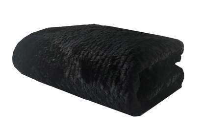 Plutus Black Mink Faux Fur Luxury Throw