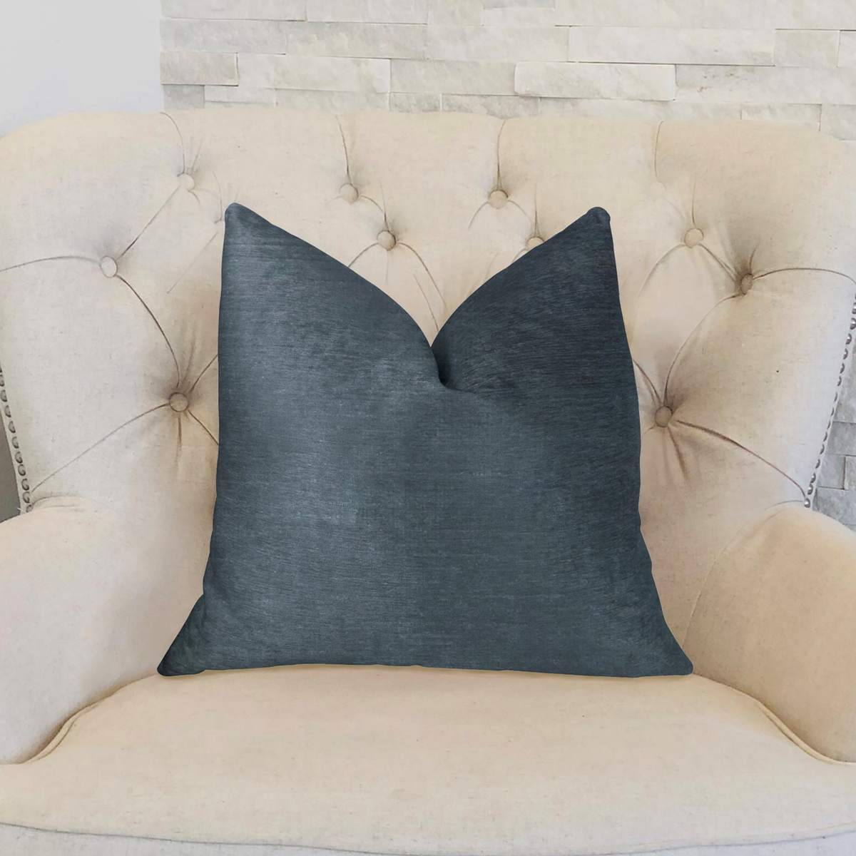 Plutus Deep Blue Sea Luxury Throw Pillow