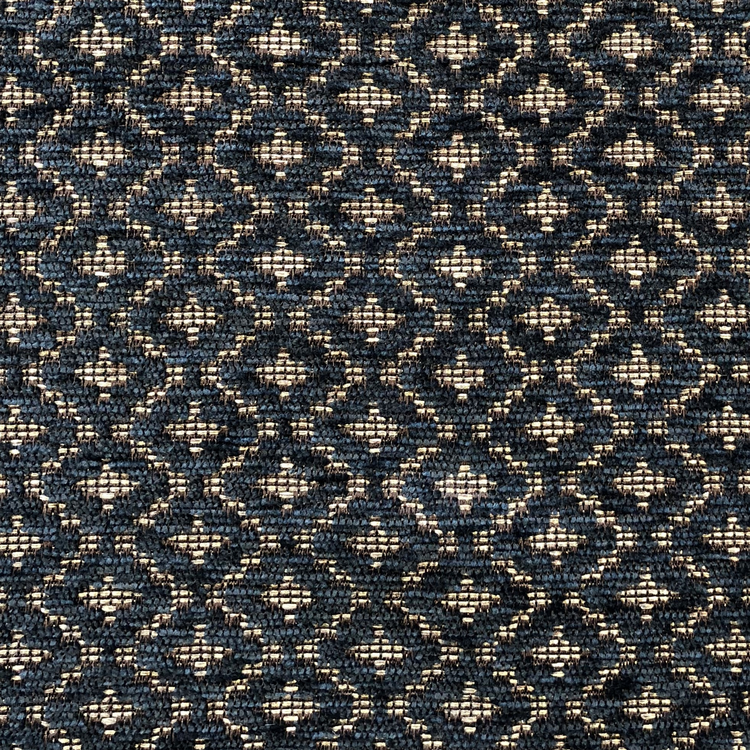 Plutus Cleopatra Blue and Gold Luxury Throw Pillow