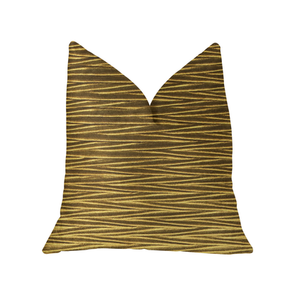 Plutus Valentina Textured Bronze Luxury Throw Pillow