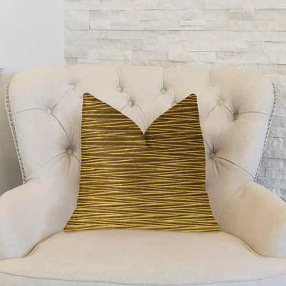 Plutus Valentina Textured Bronze Luxury Throw Pillow