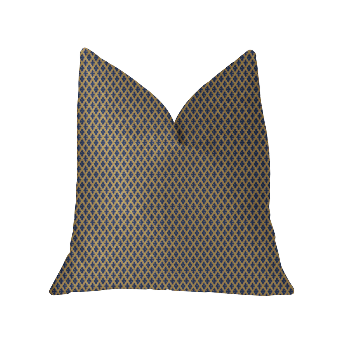 Plutus Zurie Bliss Prussian Blue Luxury Throw Pillow
