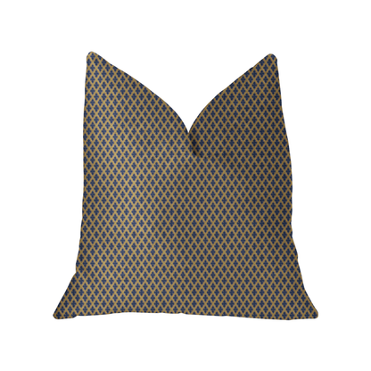 Plutus Zurie Bliss Prussian Blue Luxury Throw Pillow