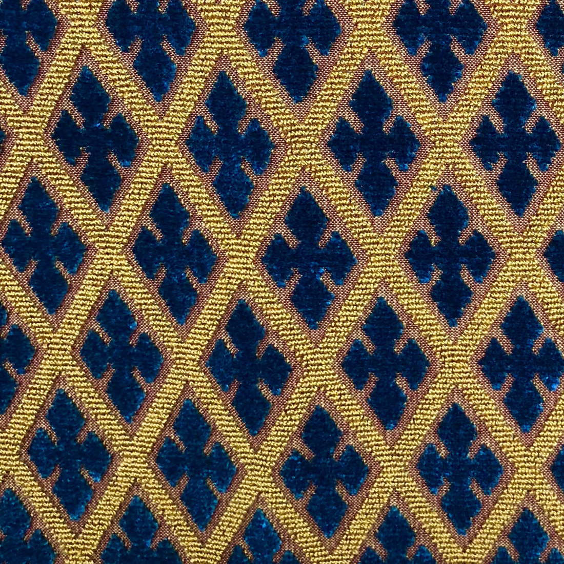Plutus Zurie Bliss Prussian Blue Luxury Throw Pillow