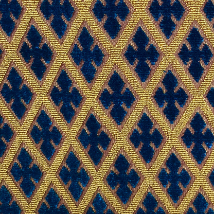 Plutus Zurie Bliss Prussian Blue Luxury Throw Pillow