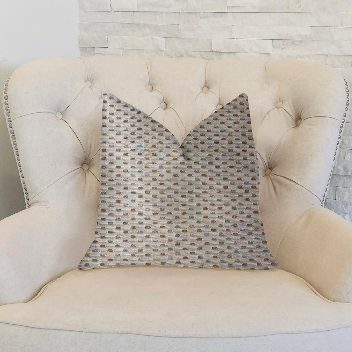 Plutus Sweet Confetti Multicolor Luxury Throw Pillow