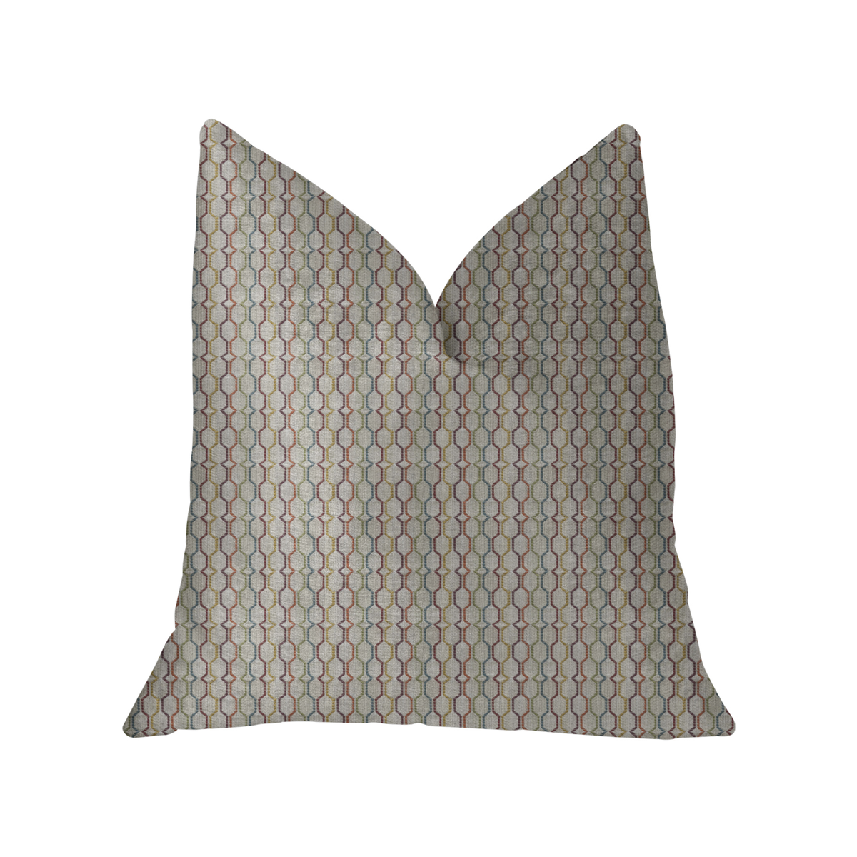 Plutus Jazzy Straw Multicolor Luxury Throw Pillow