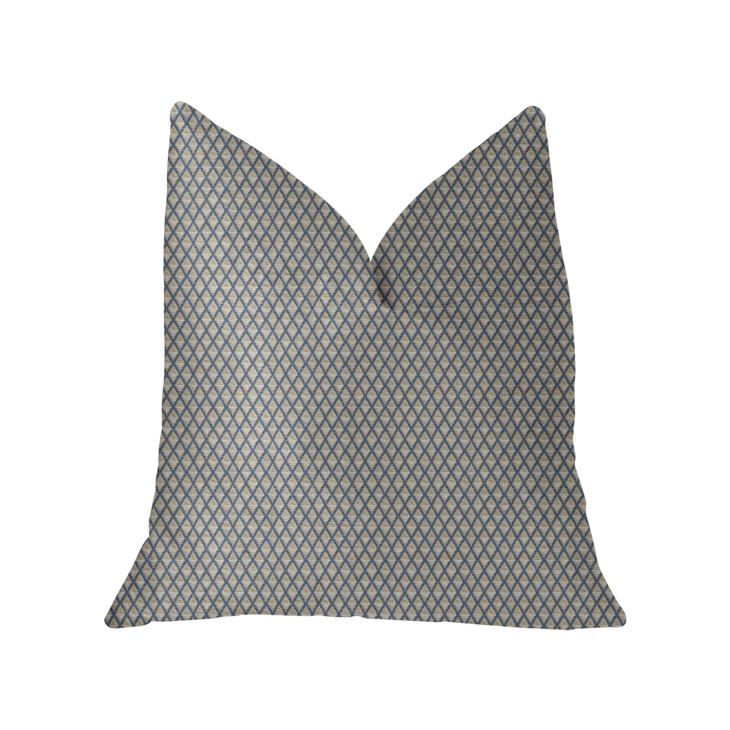 Plutus Highland Ridge Yellow, Blue and Ivory Luxury Throw Pillow