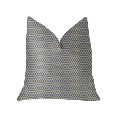 Plutus Highland Ridge Yellow, Blue and Ivory Luxury Throw Pillow