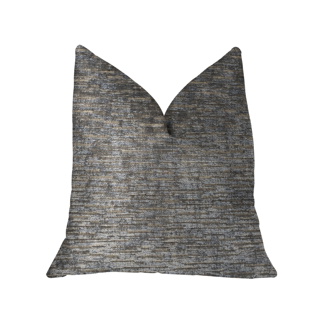 Plutus Drizzling Mist Gray Luxury Throw Pillow