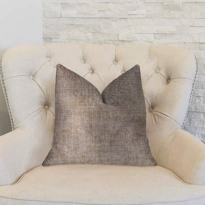Plutus Monroe Bisque Beige Luxury Throw Pillow