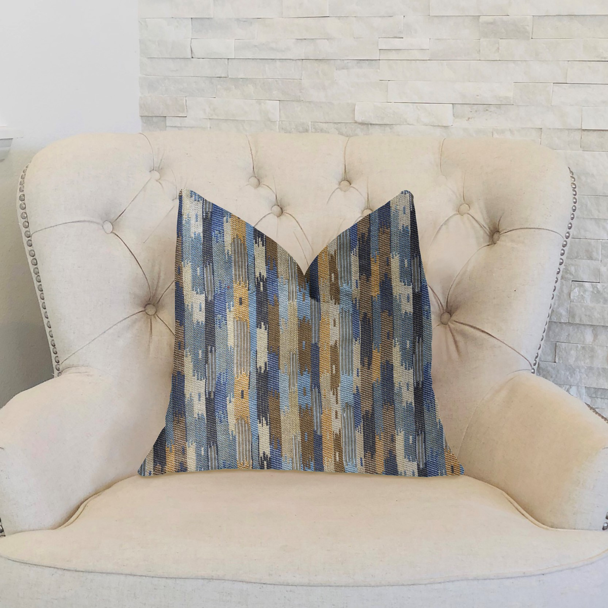 Plutus Hyde Park Multicolor Luxury Throw Pillow