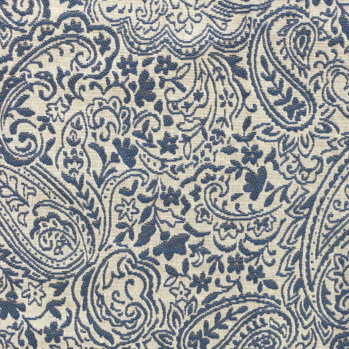 Plutus Kingston Waverly Blue and Ivory Luxury Throw Pillow