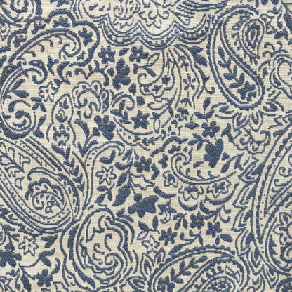 Plutus Kingston Waverly Blue and Ivory Luxury Throw Pillow