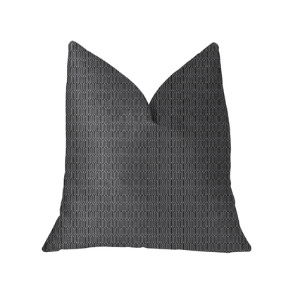Plutus Milan Flare Black and Beige Luxury Throw Pillow