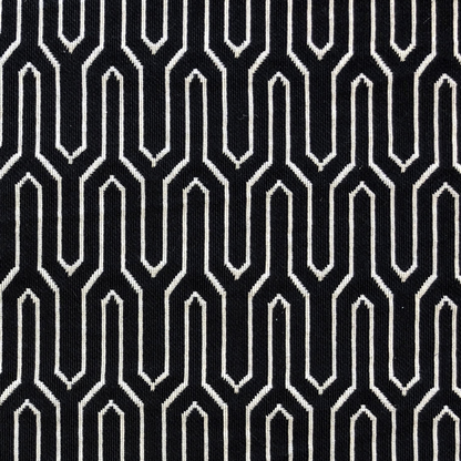 Plutus Milan Flare Black and Beige Luxury Throw Pillow