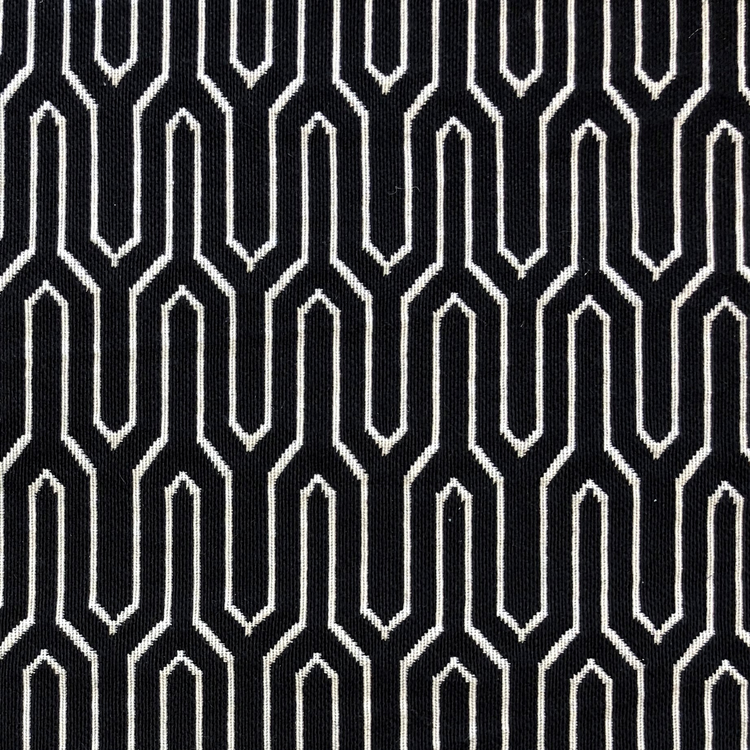 Plutus Milan Flare Black and Beige Luxury Throw Pillow