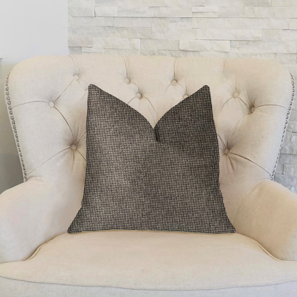 Plutus Abigail Charcoal Luxury Throw Pillow