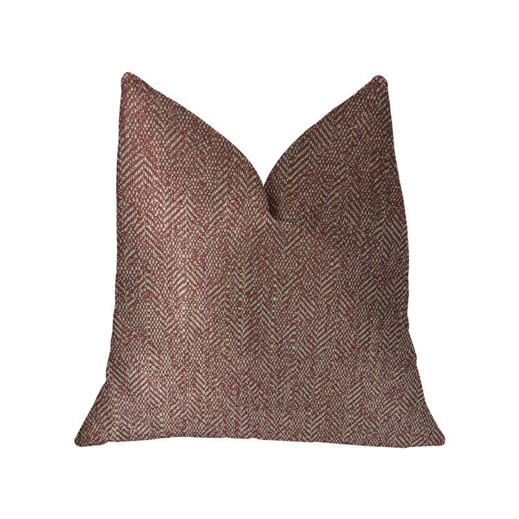 Plutus Antoinette Red and Gold Luxury Throw Pillow